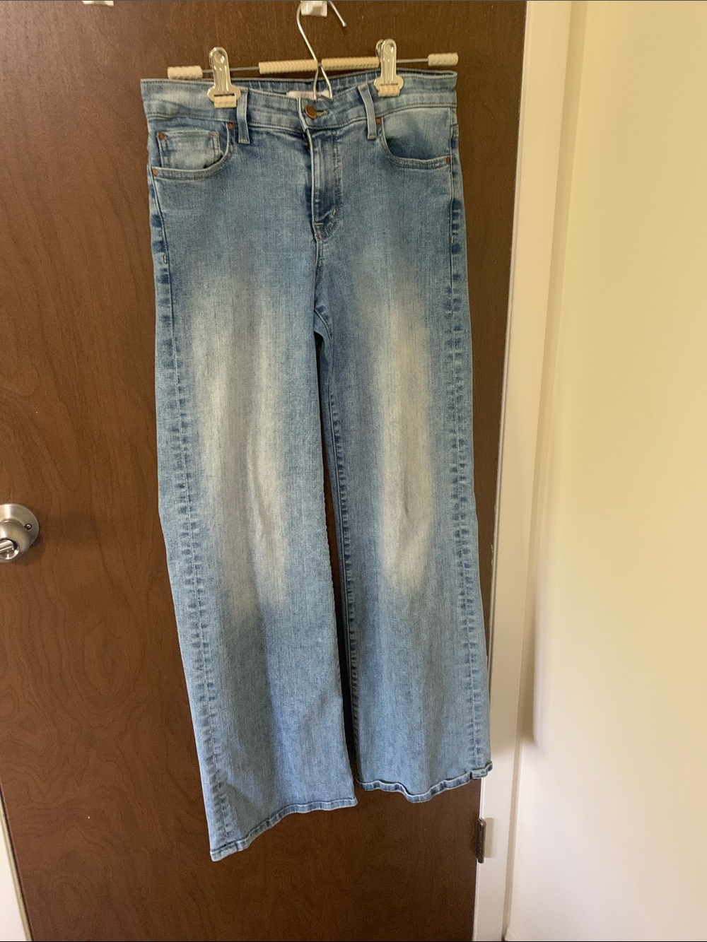Fidelity Light Blue Wide-Leg High-Rise Jeans